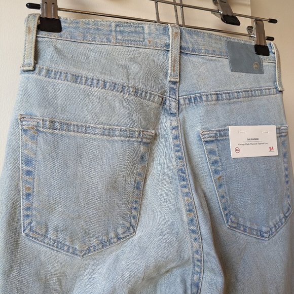 NWT: AG The Phoebe, Vintage High-Waisted Tapered Leg Jeans (Size: 24) - Picture 2 of 8